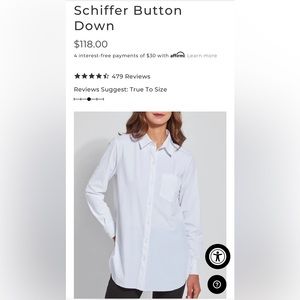 Lysse white blouse.  Medium.  NWOT.  Never worn.